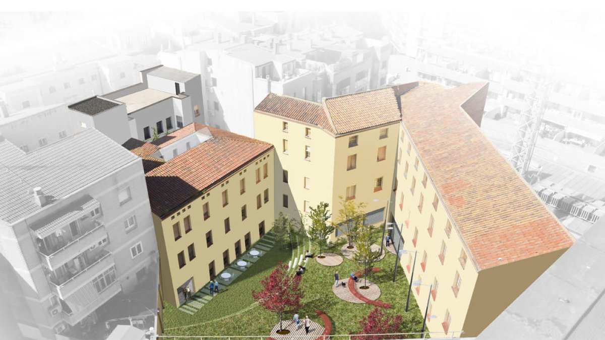 Imagen virtual de cómo será el convento de las Josefinas como centro de atención a personas sin hogar.