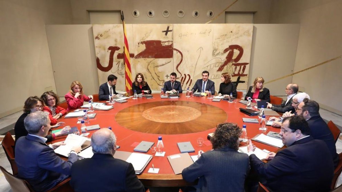 Una imagen del consejo ejecutivo de este martes.