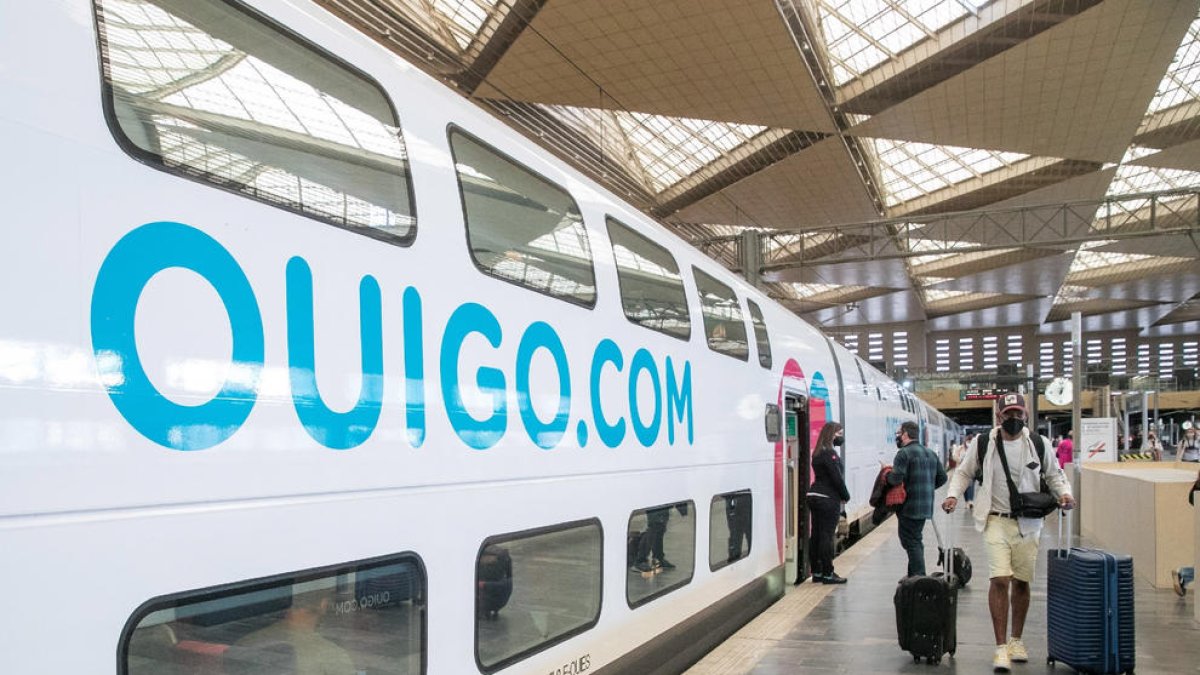 Imagen de archivo de un tren de la compañía francesa Ouigo.
