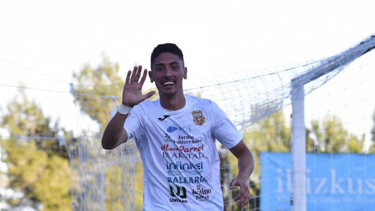 Sergio Montero, durante un partido de la pasada temporada con la Peña Deportiva.