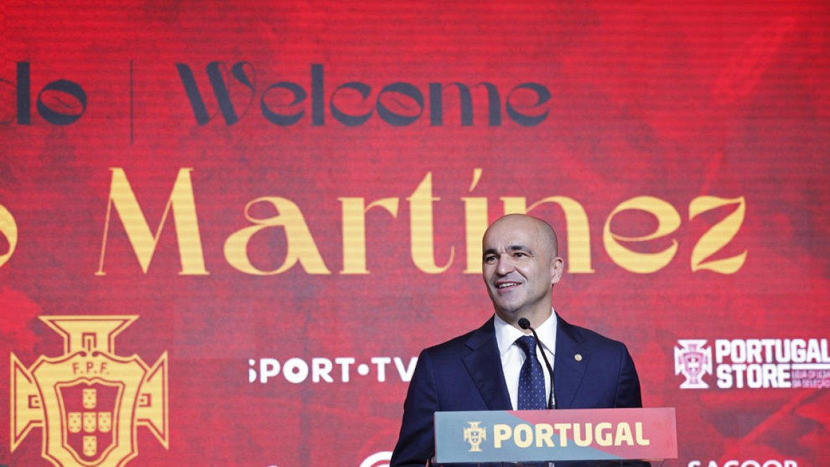 El balaguerí Robert Martínez, durant la presentació com a seleccionador de Portugal.