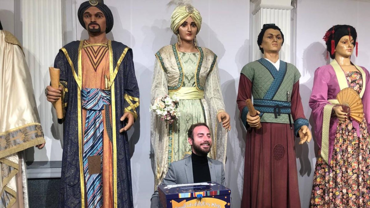 El regidor Ignasi Amor, ahir a la Casa dels Gegants.