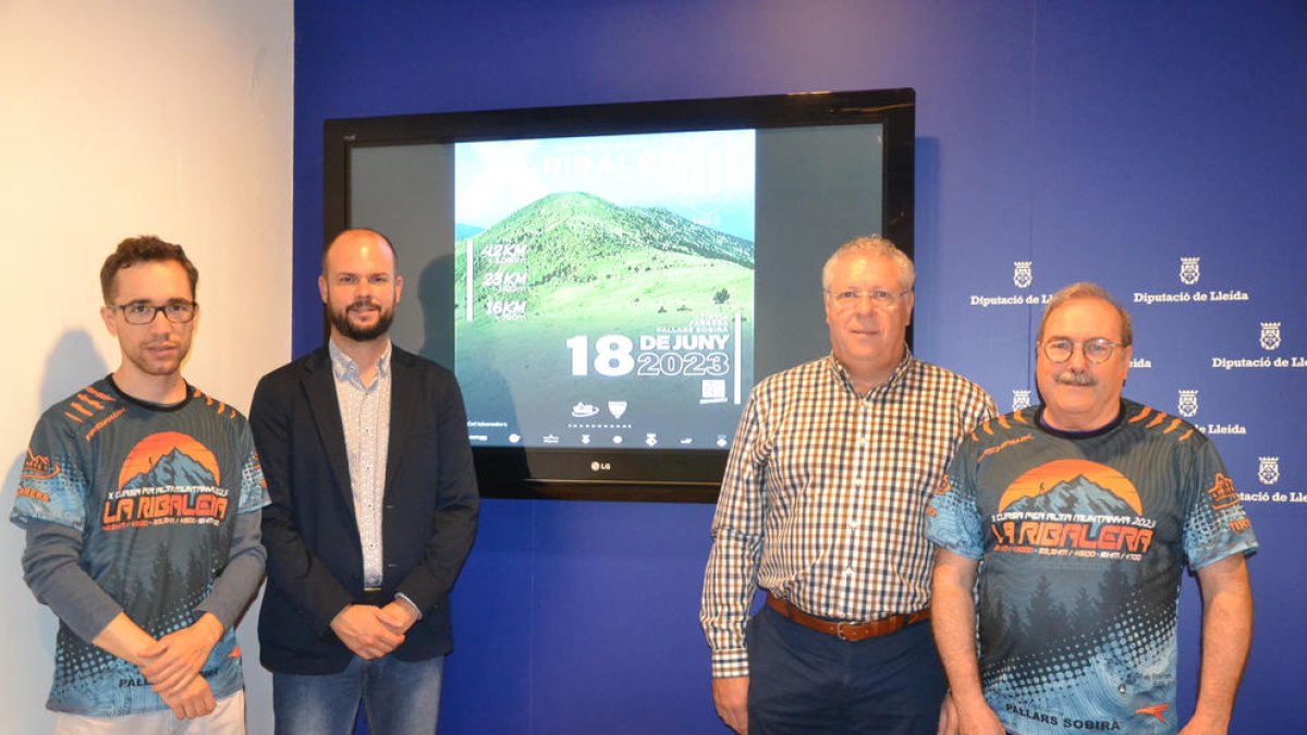 Los organizadores, ayer durante la presentación.