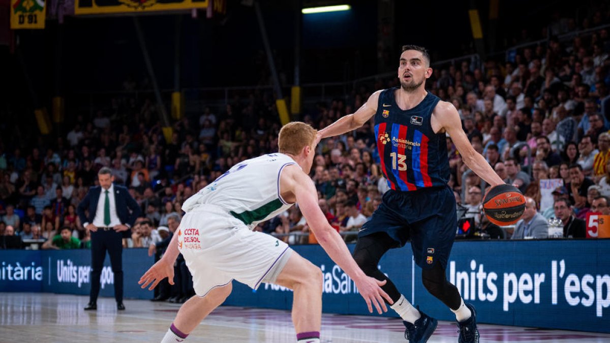 Satoransky, en una acción del partido de ayer.