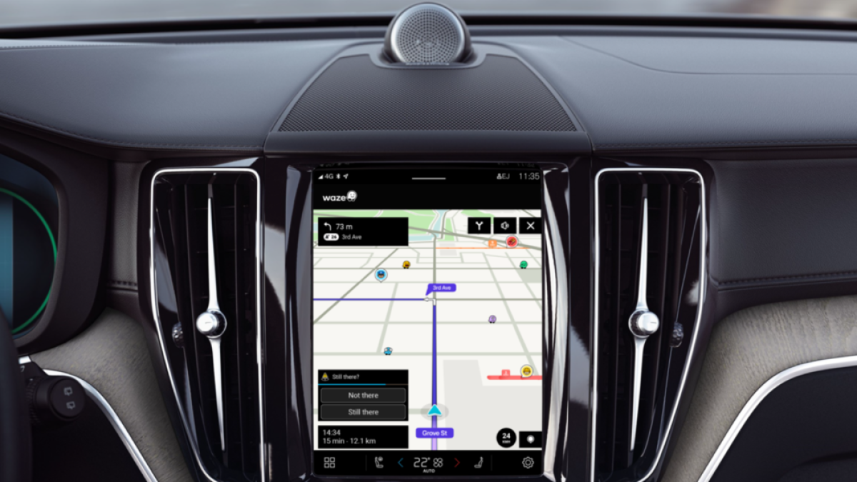 L'aplicació Waze està disponible en tots els Volvo amb Google integrat