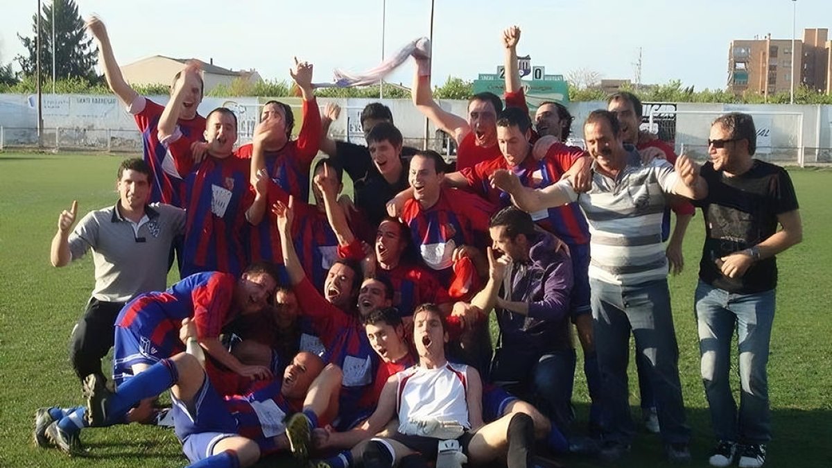Imagen de los jugadores del Bellvís, en la última temporada en la que jugaron, hace ocho años.