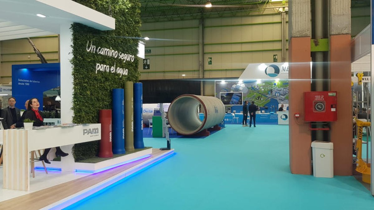 Muestra de avances en regadío en la feria Smagua de Zaragoza.
