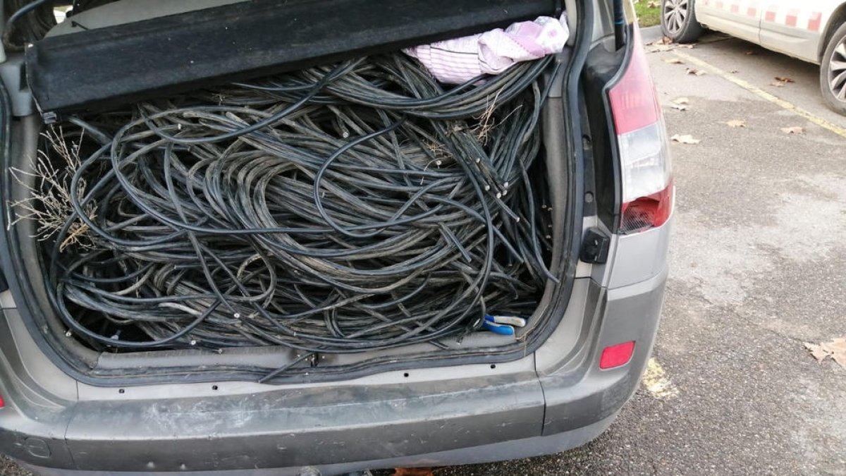 Imatge del material decomissat i que va resultar ser robat.