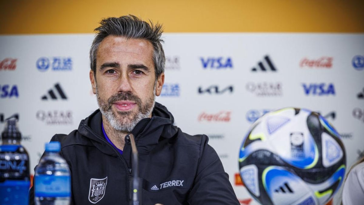 Jorge Vilda, en rueda de prensa.