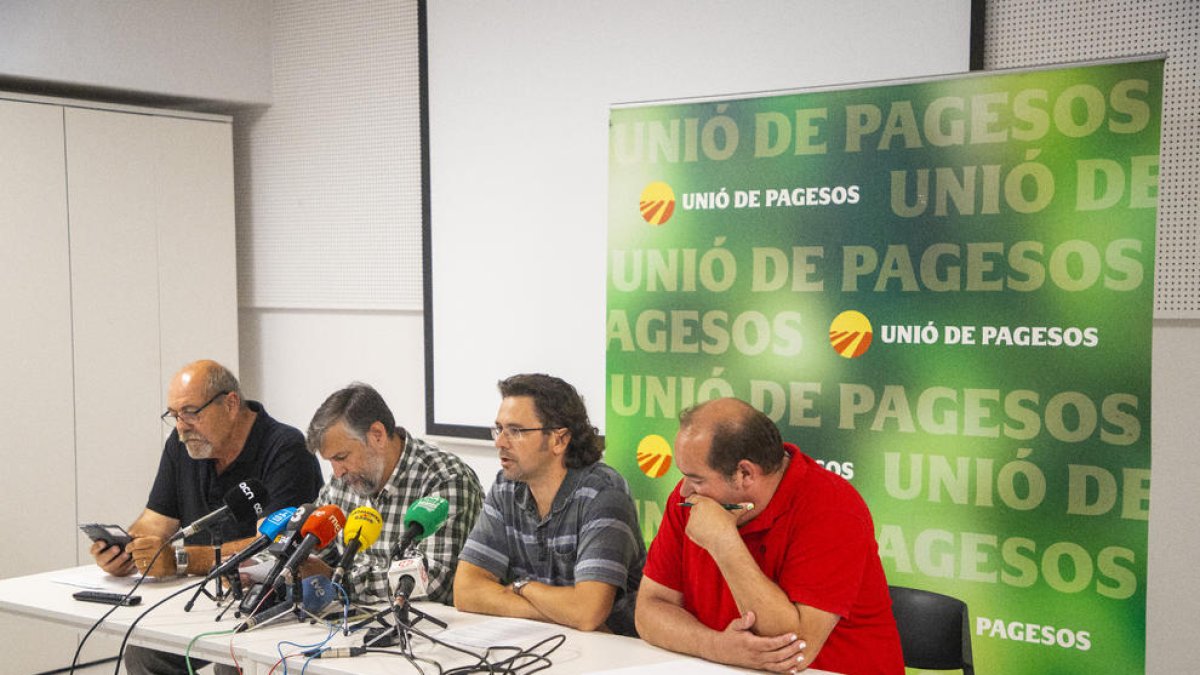 Responsables d’UP van presentar ahir les mobilitzacions.