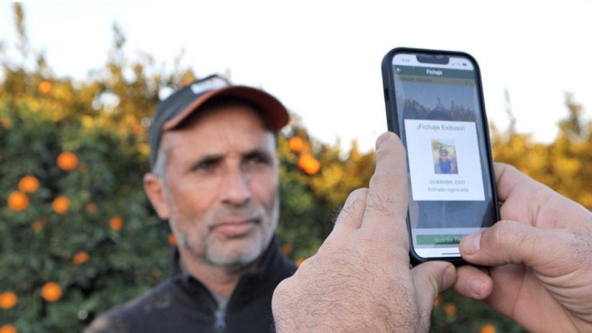 Recreació de com funciona el sistema amb fotos de temporers.