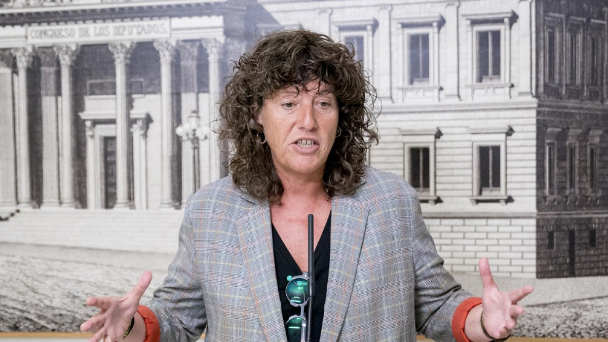La republicana Teresa Jordà, que ayer recogió su acta como diputada en el Congreso.