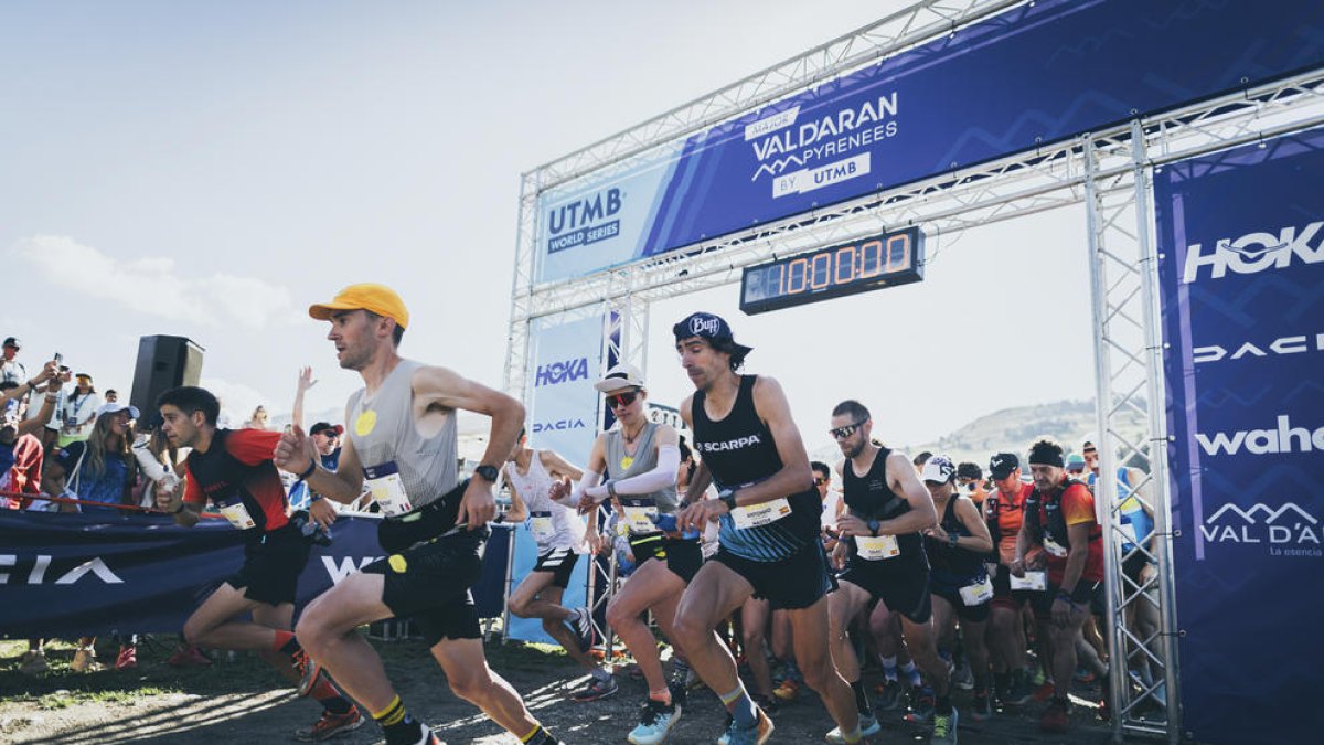 Momento de la salida de las Sky en el Pla de Beret.