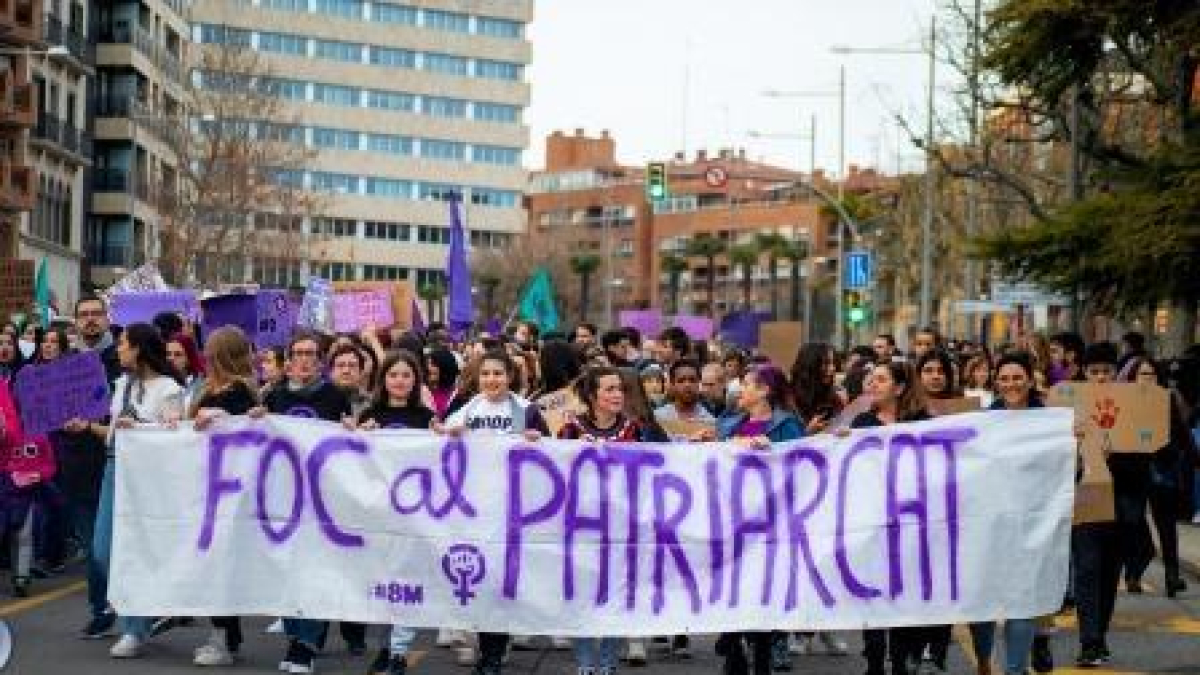 Manifestación en Lleida el pasado 8-M