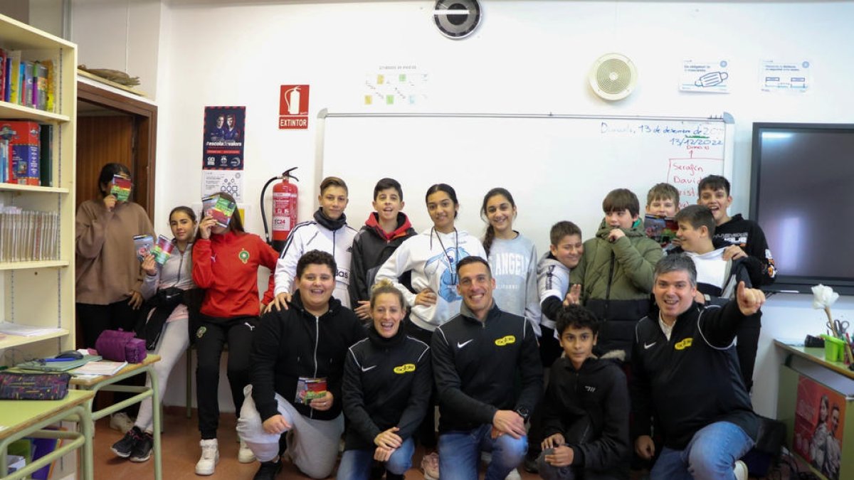 Charla de Estrada y Ledesma en el Institut Escola Magraners