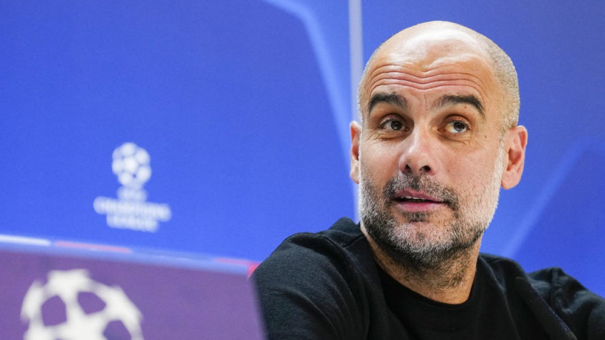 Pep Guardiola, entrenador catalán del Manchester City.