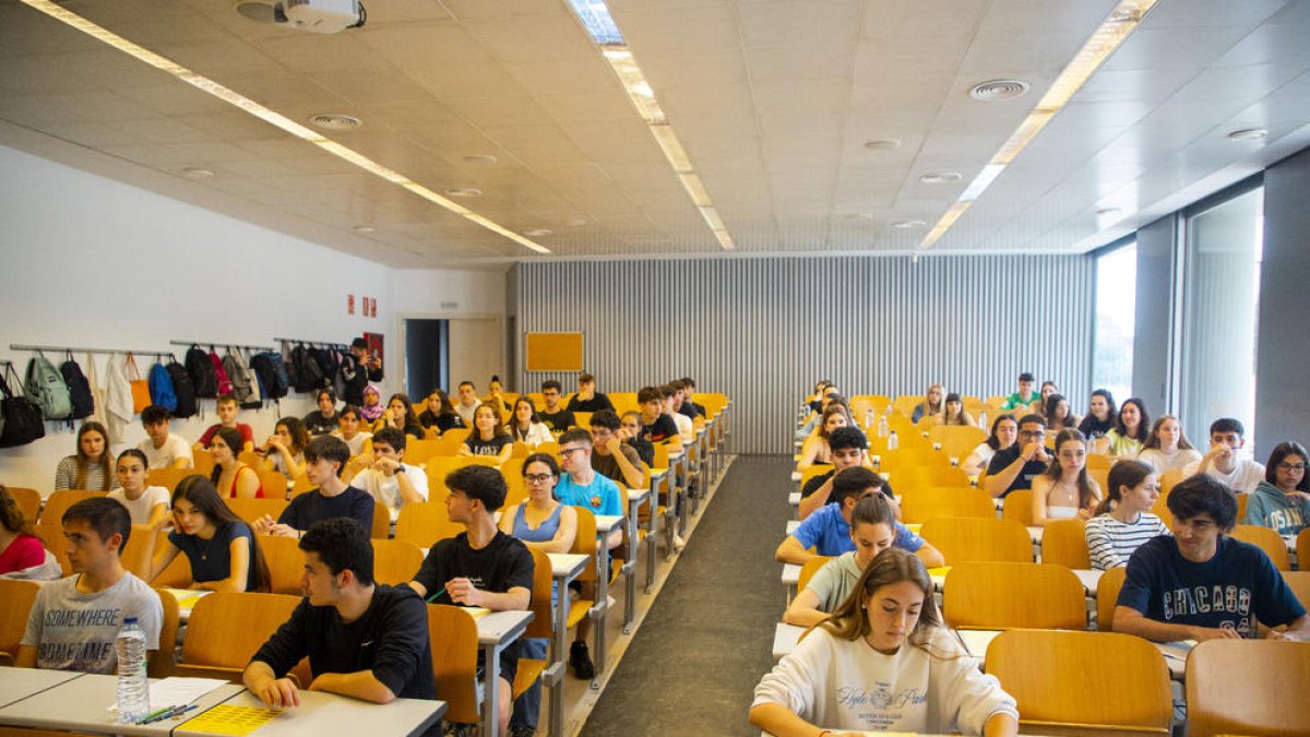 Alumnes dimecres al campus de Cappont.
