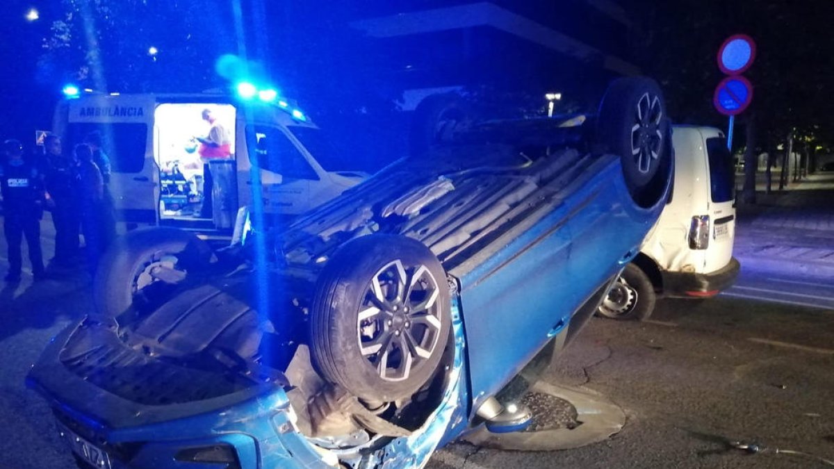 Imagen del accidente en la calle Camí de Picos.