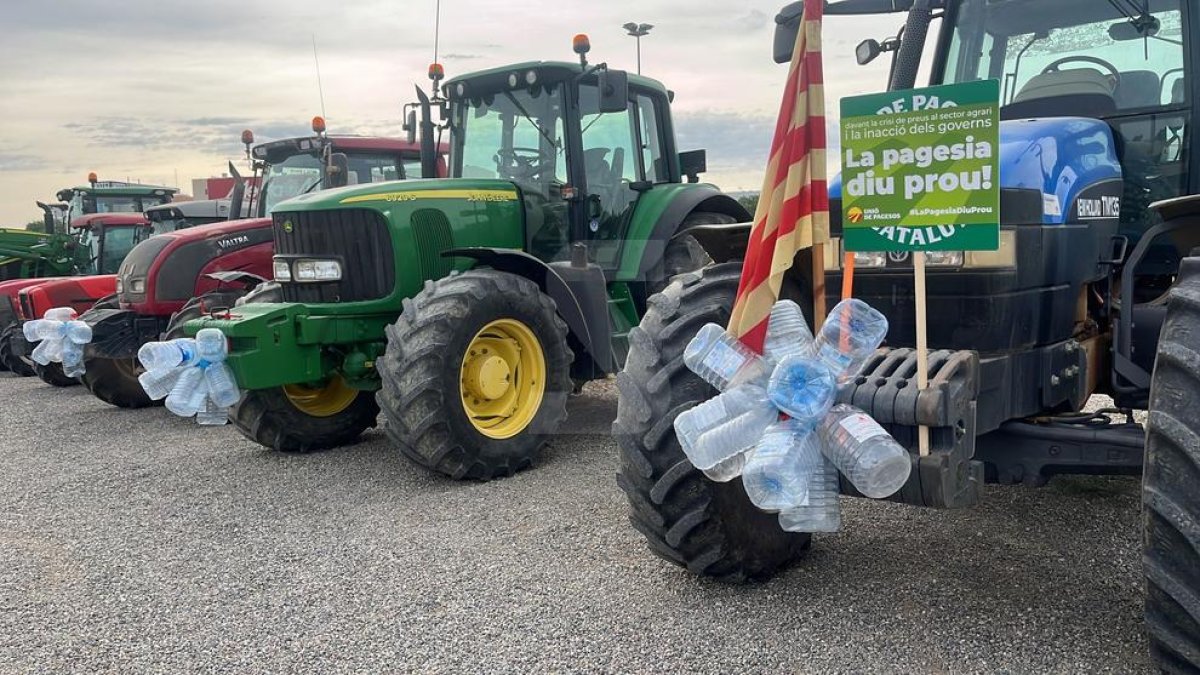 La tractorada a Lleida per exigir responsabilitats i ajuts ja per la sequera al govern central el passat mes de maig.