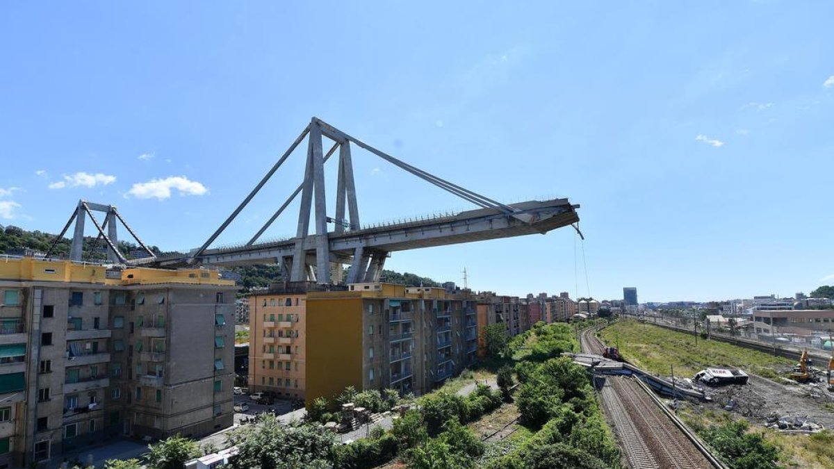 La mafia perdió un camión con 900 kilos de hachís en el derrumbe del puente de Génova en 2018