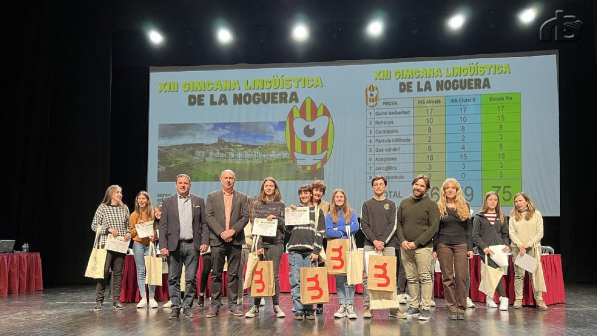 Els alumnes de l'Escola Pia de Balaguer, guanyadors de la XIII Gimcana Lingüística