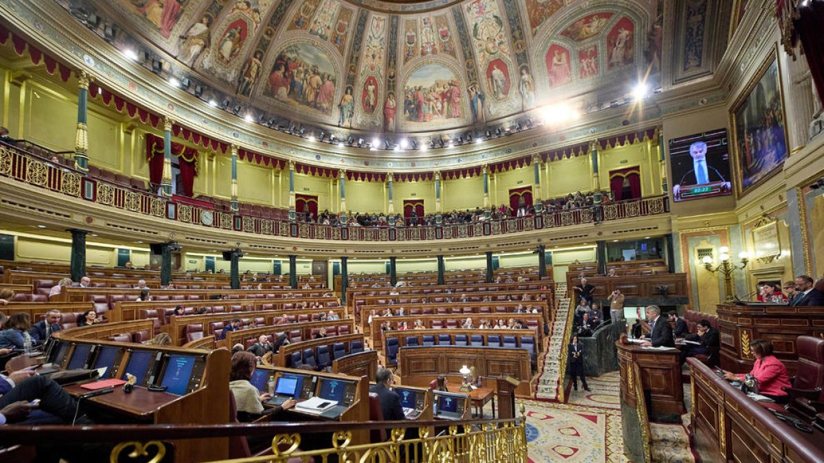 Una vista del pleno del Congreso de este jueves.