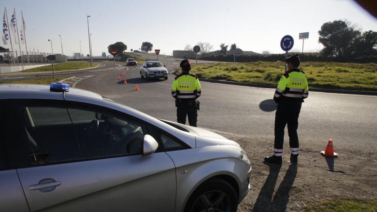 Imatge d’arxiu d’un control dels Mossos d’Esquadra.