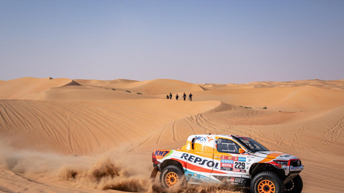 Isidre Esteve, en un moment de l’etapa d’ahir.