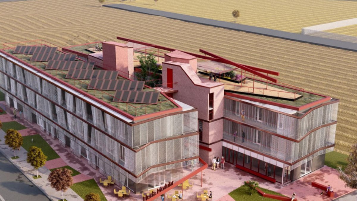 Imatge virtual de l’alberg per a temporers que va fer l’anterior govern municipal.