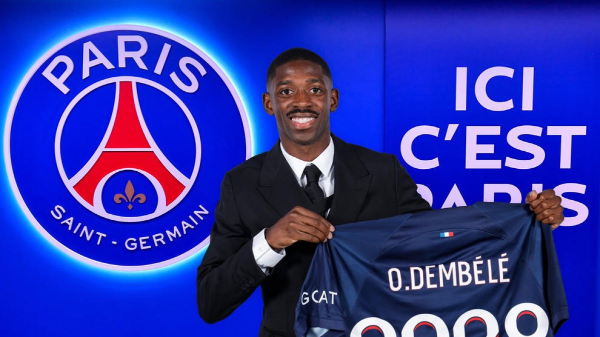 El PSG va anunciar ahir el fitxatge de Dembélé per 5 temporades.
