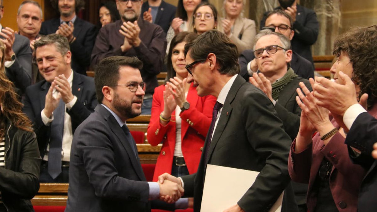 El Parlament aprova els pressupostos del Govern per al 2023 amb els suports d'ERC, PSC i ECP, i el rebuig de Junts i CUP