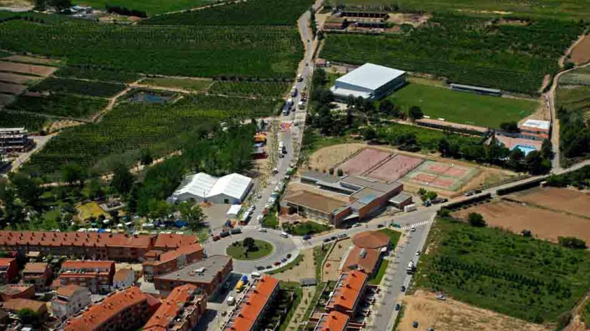 Imagen de archivo de una vista aérea de Alpicat.