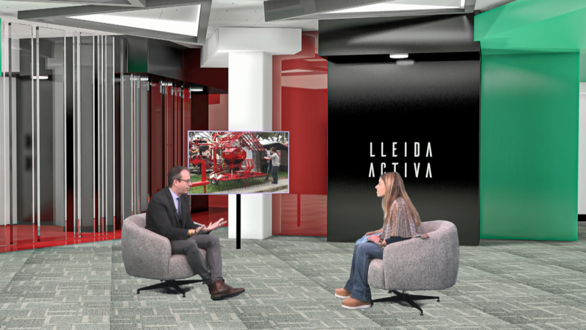 L’alcalde de Mollerussa, Marc Solsona, amb Ariadna Sànchez.