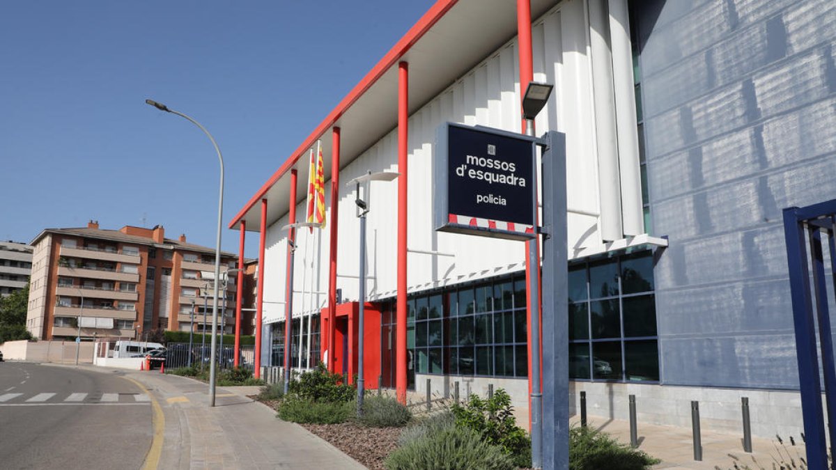 Vista de la comissaria dels Mossos d’Esquadra a Lleida.