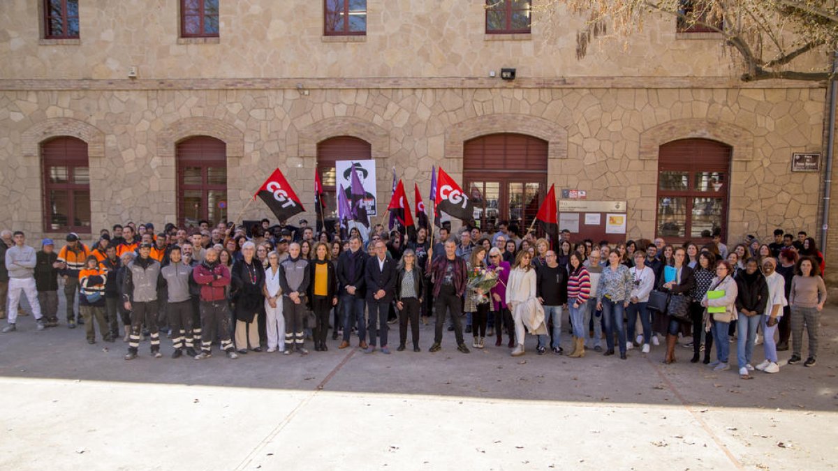 La capital del Segrià va organitzar un acte commemoratiu davant de l’Institut Municipal d’Ocupació.