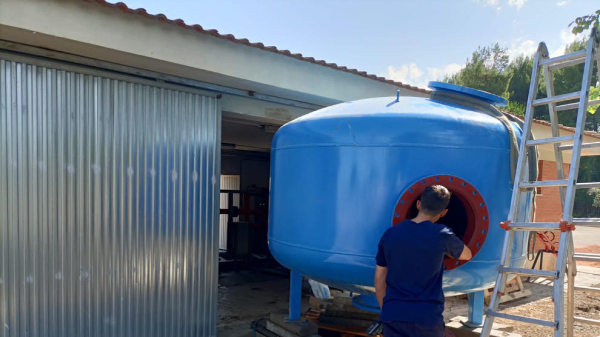 La planta potabilizadora de Golmés.