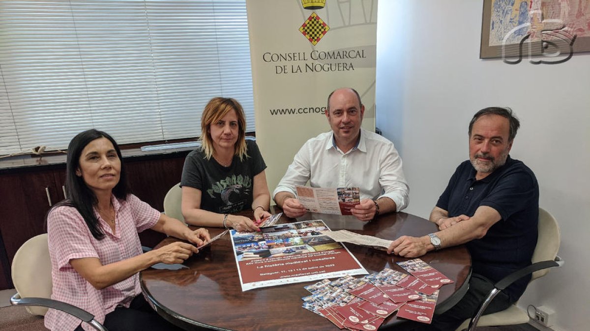 Presentación ayer del curso en el consell comarcal de la Noguera.