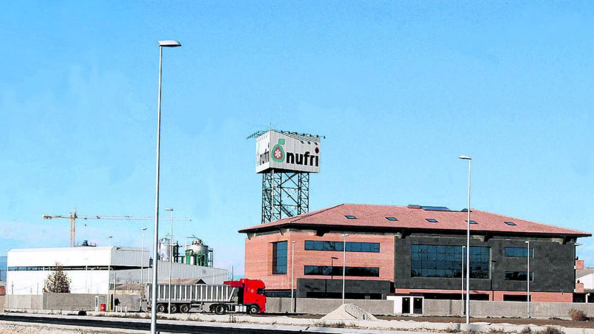 Imagen de las instalaciones de Nufri en Mollerussa.
