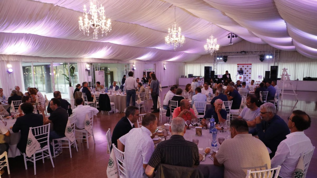Un momento del acto celebrado ayer en el Palacio de Margalef.