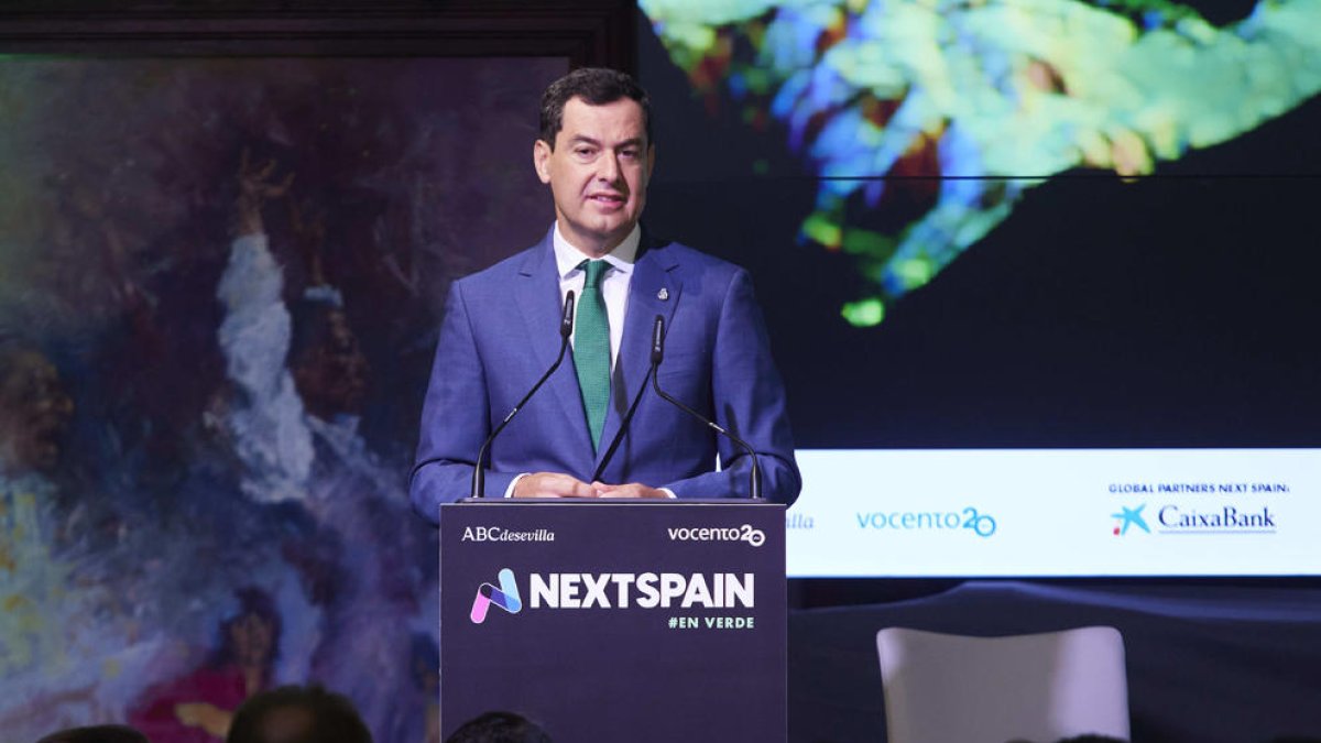 El presidente de la Junta de Andalucía, Juanma Moreno.