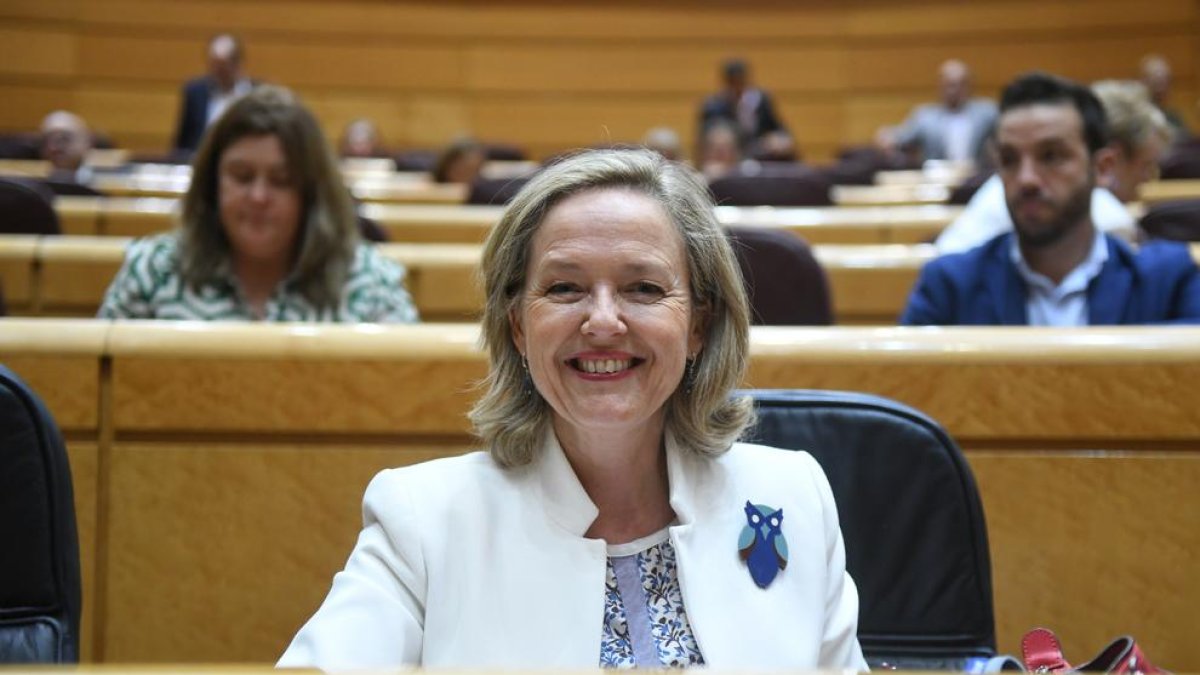 La vicepresidenta primera i ministra d'Assumptes Econòmics i Transformació Digital, Nadia Calviño.