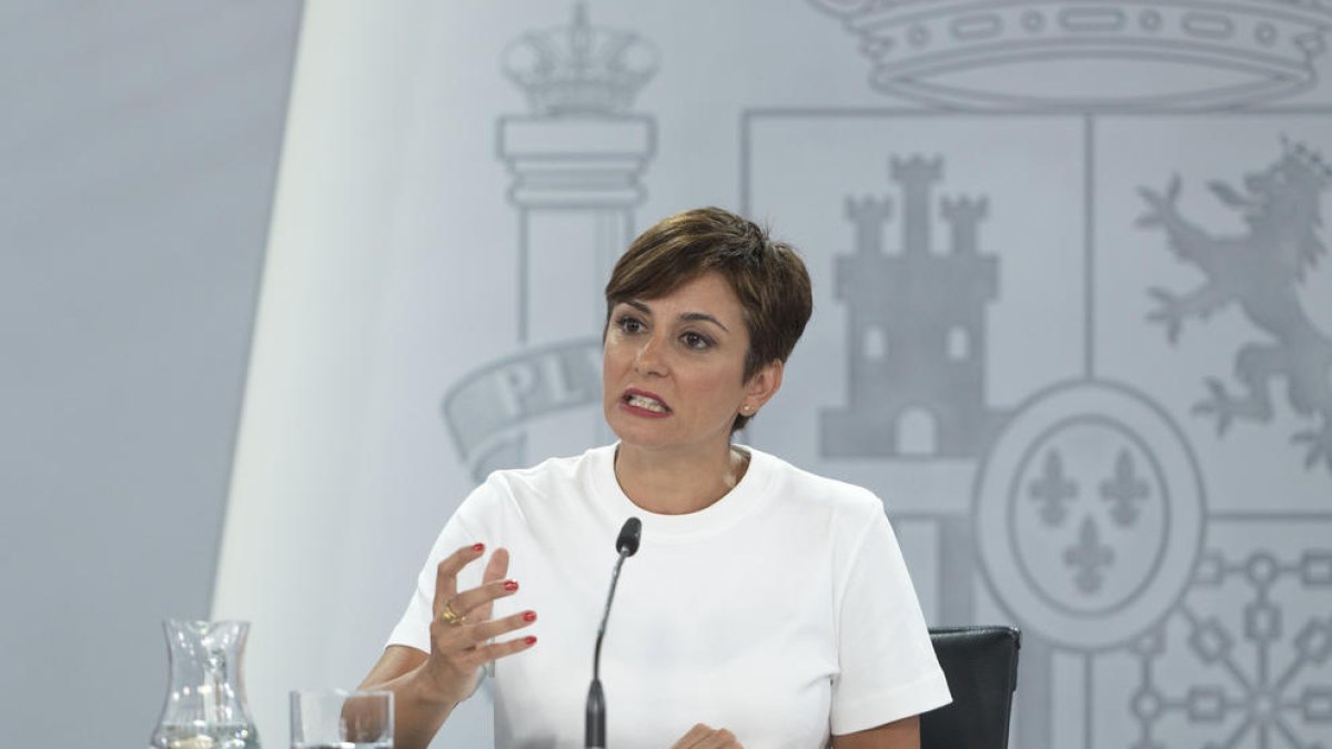 La ministra portaveu del Govern espanyol, Isabel Rodríguez.