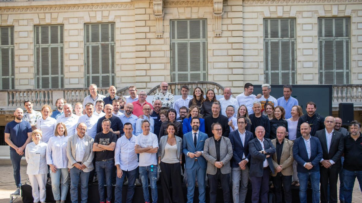 L’acte a Barcelona va comptar ahir amb reconeguts xefs i representants del sector agrícola i ramader.