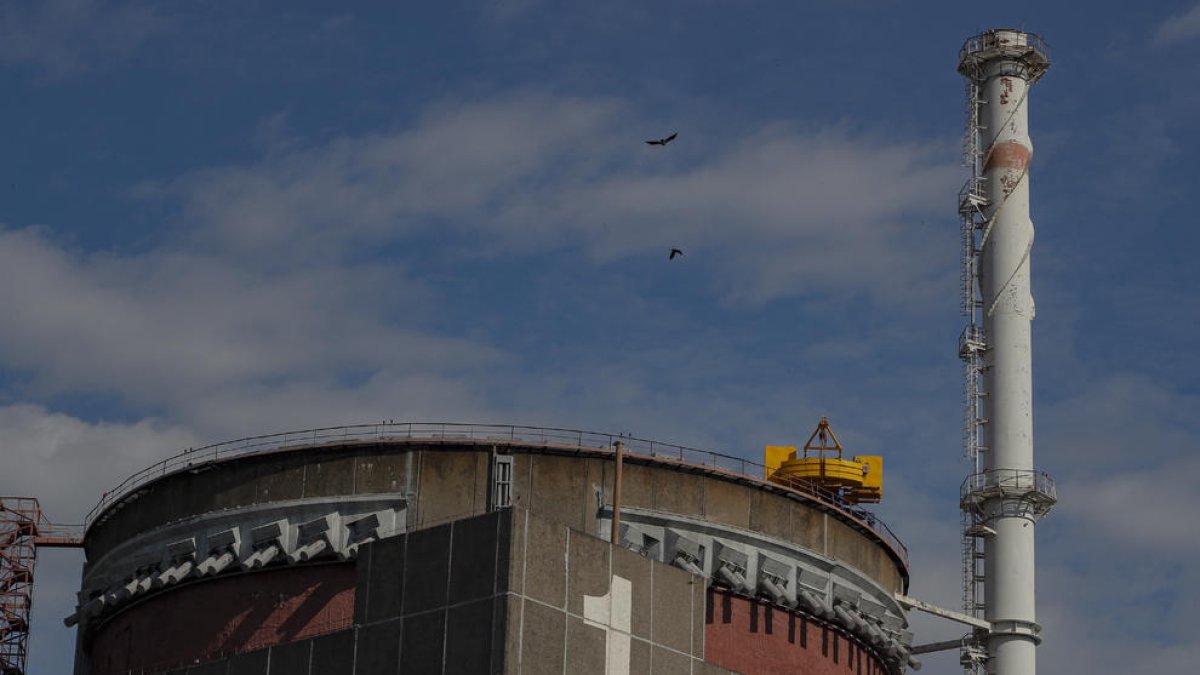 Central nuclear de Zaporiyia, que ayer sufrió un incendio.