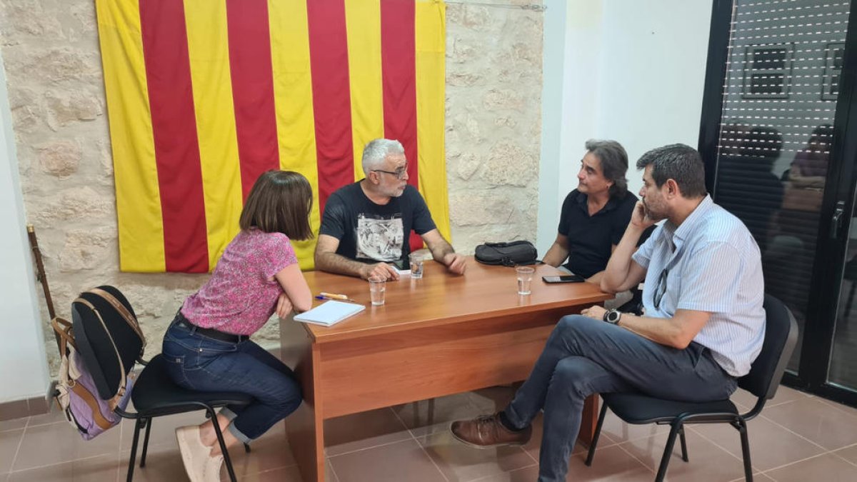 La reunió que van mantenir Bailac i Montalà als Torms.
