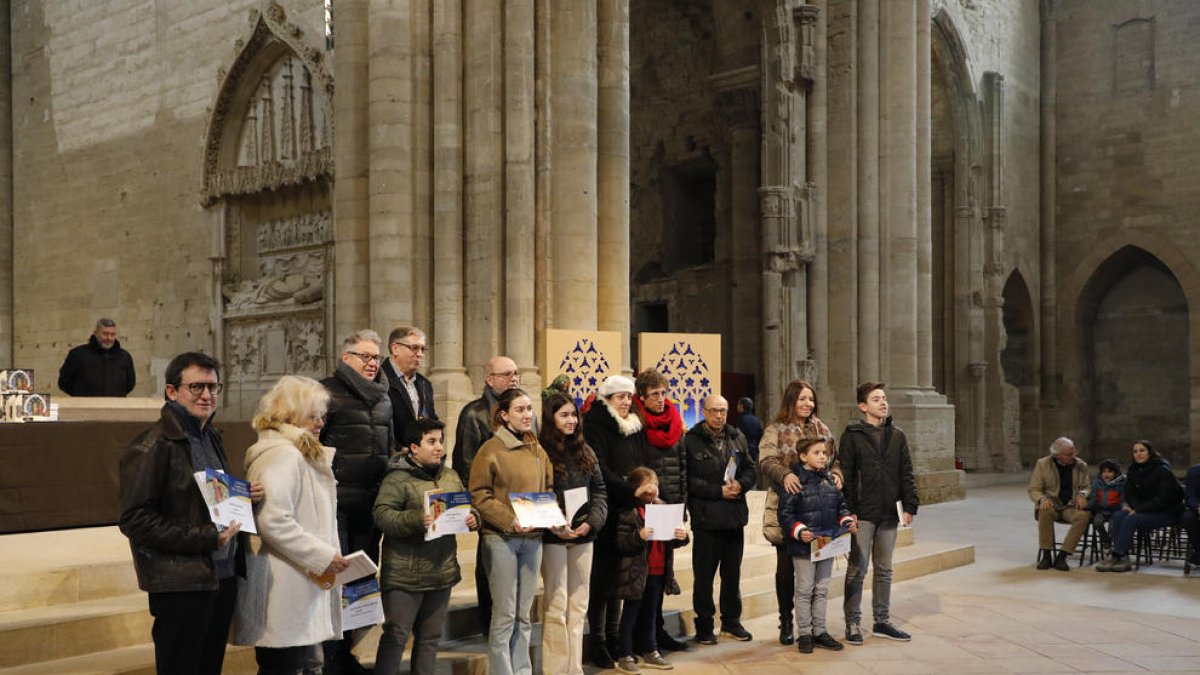 L’Agrupació Ilerdenca de Pessebristes va entregar els reconeixements en un acte a la Seu Vella.