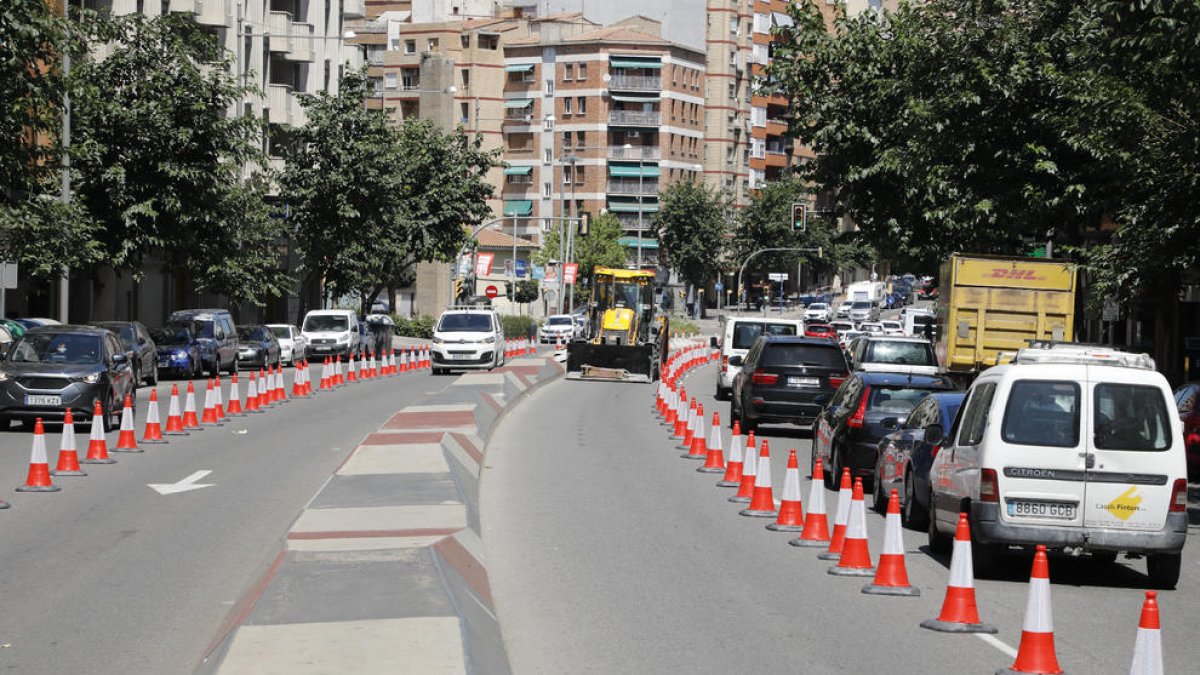 Restricciones de tráfico en un tramo de Ronda para habilitar carril bici