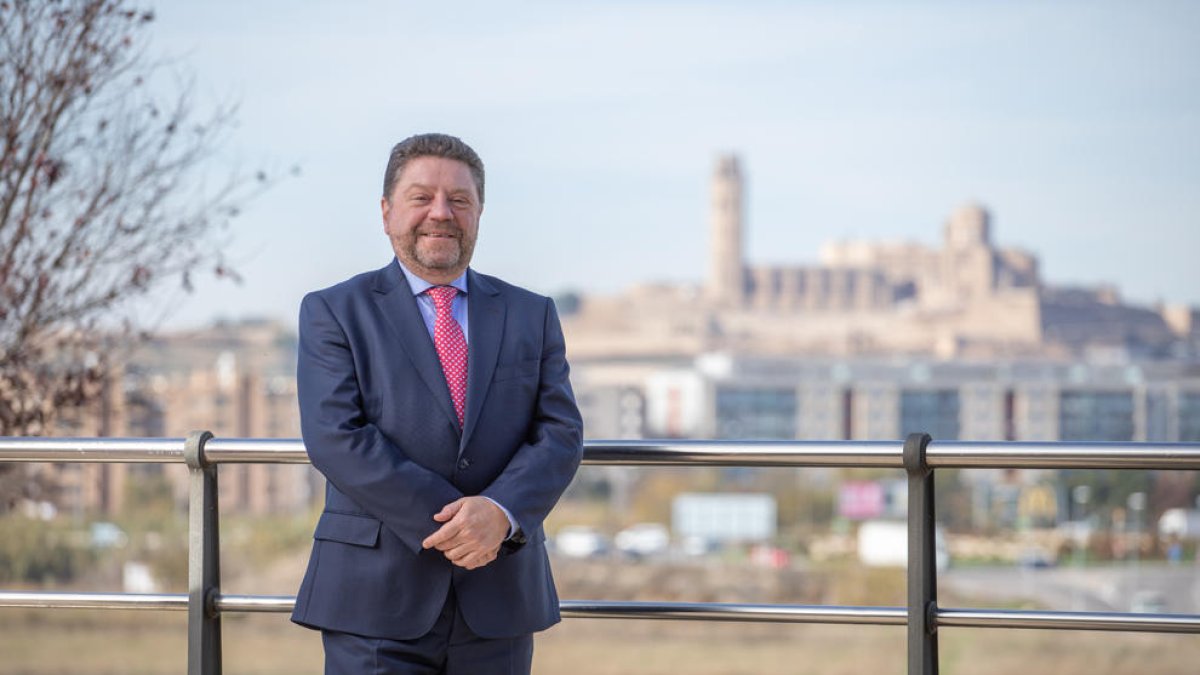 Javier Barberá, president del Col·legi de Mediadors d'Assegurances de Lleida.