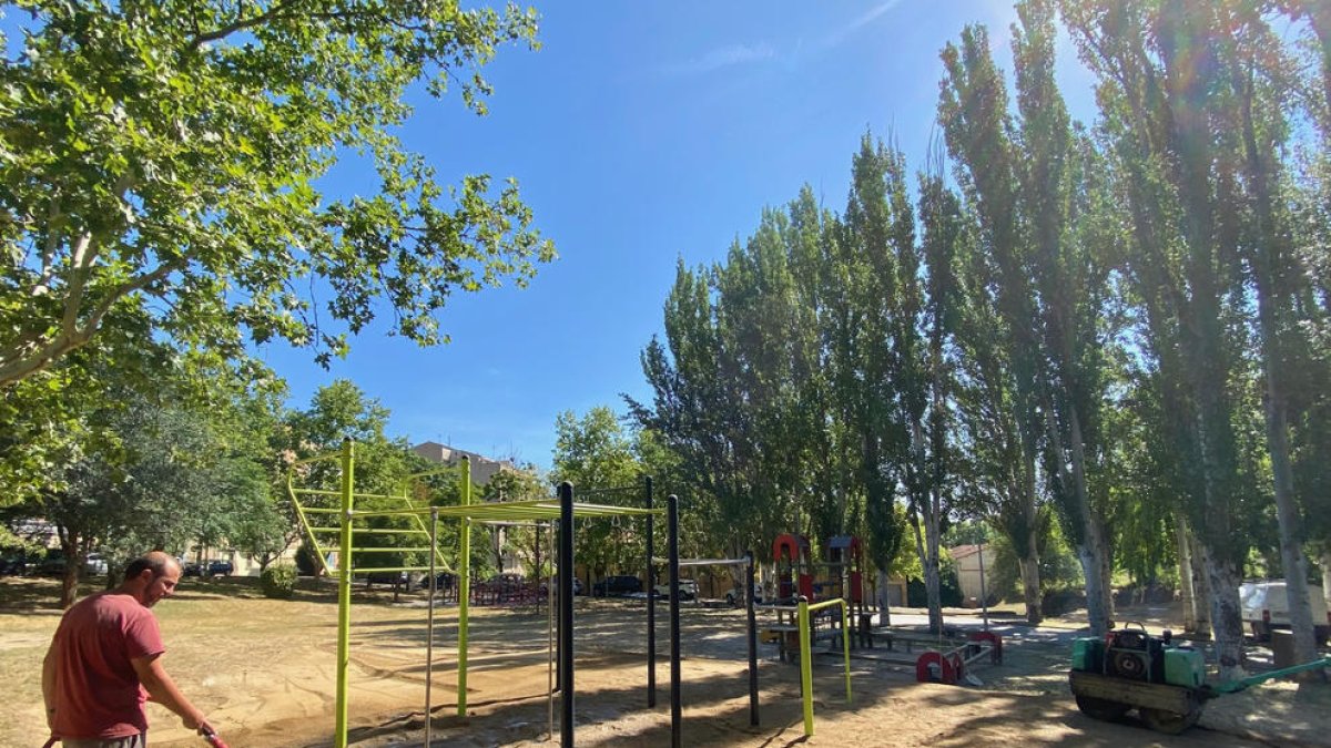 Imagen del parque de ejercicio del Hort del Bisbe de Solsona.
