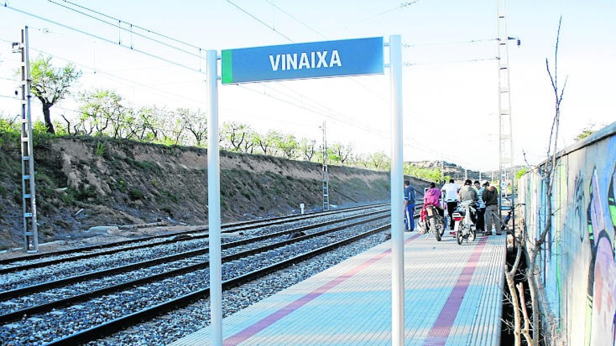 Imatge d'arxiu de l'estació de tren de Vinaixa.